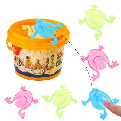 China Plastic Jumping Frogs Toys Mini Transparent Plastic Children Finger Action Training Toy Birthday Party Favors Little Gifts for sale