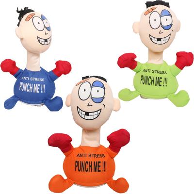 China Funny Emotional Duct Doll Stuffed Plush Duct Doll Electric Toy Comfortable Touching Punch Me Emotional Relieve Figure Doll for sale