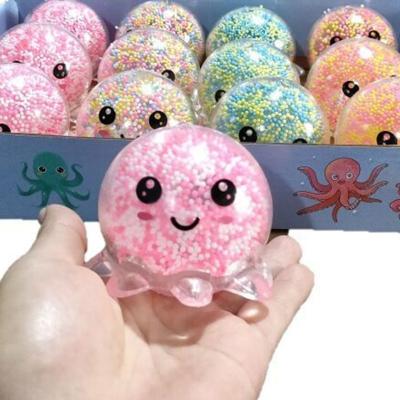 China TPR Push Bubble Stir Toy Lovely Octopus Ball Squeeze Animal Toy Party Favor Pressure Release For Kids Adults for sale