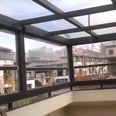 China Durable Outdoor Roller Track Pergola Zipper Screen Retractable Insect Screen Roller Blind Blind Shade for sale