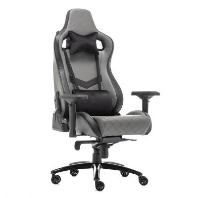 China (Size) Xiangwang 180 Degree Gray Racing Style Game Chair Adjustable PU Leather Gaming Chair For Gamer for sale