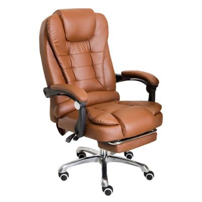 China Xiangwang Big Best Sales Hot Orange Leather Office Revolving Chair for sale