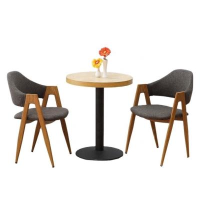 China Modern Modern Style Wood Frame PVC Leather Seat Dining Chair for sale