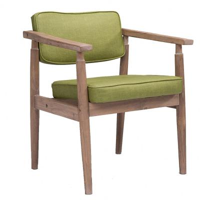 China Best Selling Products Leisure Outdoor Single Chair Modern Wooden Green Dining Chairs Nordic for sale