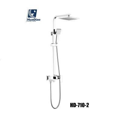 China With HUADIAO Modern Square Design Stainless Steel Bathroom Shower Set Rainfall Shower Faucet for sale