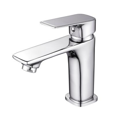 China HUADIAO Faucets Metered Single Lever Square Basin Faucet, Zinc Nickel Brushed Bathroom Basin Faucet, Vanity Faucet for sale