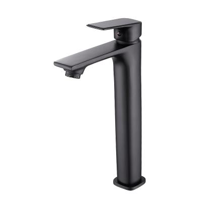 China HUDIAO Faucets 2021 New Design Basin Metered Mixer Tap, Bathroom Basin Water Mixer Tap, Zinc Alloy Black Faucet for sale