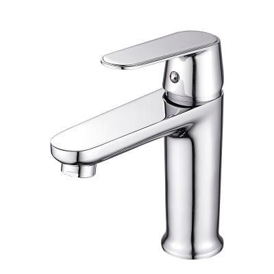 China HUADIAO Contemporary Design Fashion Bathroom Vanity Faucet Single Handle Deck Mounted Mixer Tap Chrome for sale