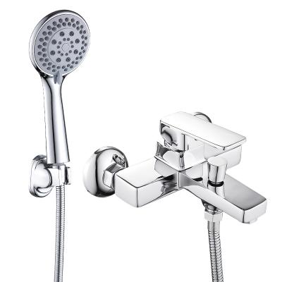 China Best Selling Sliding Bar HUADIAO Shower Faucet Bathroom Luxury Bath Mixer Wall Mounted Without Water Faucet for sale