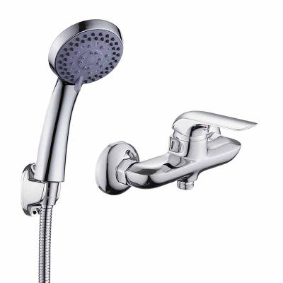 China Without Slide Bar HUADIAO Brass Shower Room Faucet Bathroom Shower Mixer Tub Type Sanitary Ware for sale