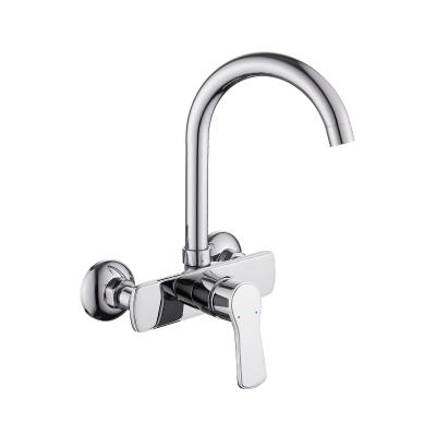 China HUADIAO China Brass Sink Mixer Long Spout Kitchen Tools Mixer Ware Contemporary Sanitary Sink Faucet for sale