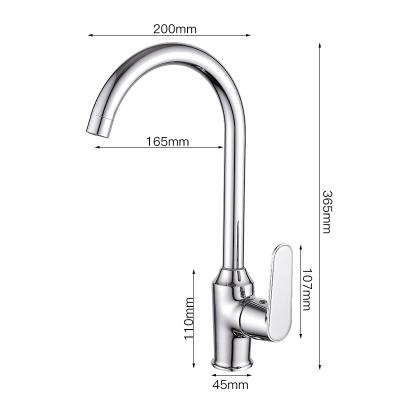 China HUADIAO 2022 Faucets Sink Faucet Bathroom Water Faucet Kitchen Faucet Metered Deck Mounted Zinc Faucet Kitchen for sale