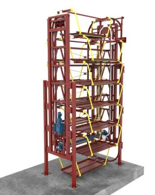 China Capacidade 2000 kg Sistema de estacionamento rotativo vertical Operação automática compacta à venda