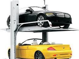 China Automatic Steel Double Decker Parking System For 2 Cars Hydraulic Car Lift for sale