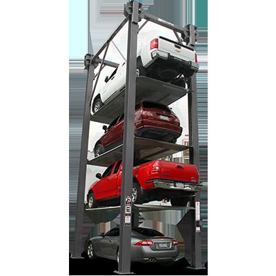 China Van de de Autolift van de vier Vloeren de Autostapelaar Lift van de de Garageauto Hydraulische Te koop