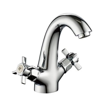 China Modern Classic High Quality Double Handle Bathroom Basin Mixer Tap Faucet for sale