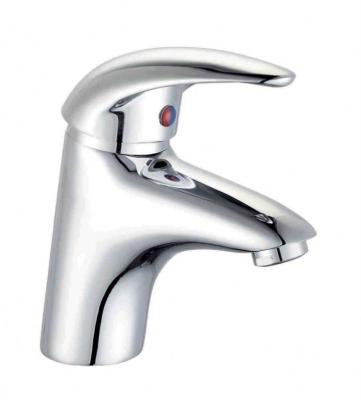 China Chinese Wholesale Faucets Manufacturer Metered Popular Single Lever Deck Mounted Chrome Plated Basin Faucet for sale