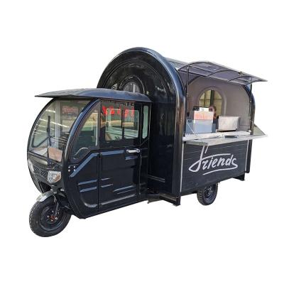 China Factory wholesale price vegetable processing electric food truck ice cream truck mobile crepe trailer electric food tricycle food cart for sale for sale