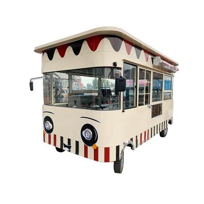 China Battery Operated Vegetable Processing Factory Fast Food Truck Mobile Food Cart Electric Food Truck On Sale for sale