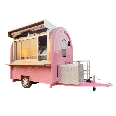 China YANZHIMEI Used Processing Plant Food Truck Fast Food Trailer Ice Cream Vegetable Vending Carts For Sale for sale