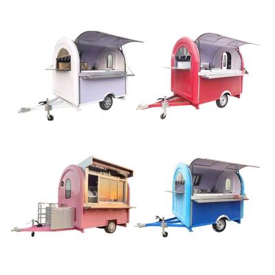 China New Design Vegetable Processing Plant Outdoor Mobile Food Trailer Street Mobile Food Cart With Kitchen Mini Mobile Food Truck For Sale for sale