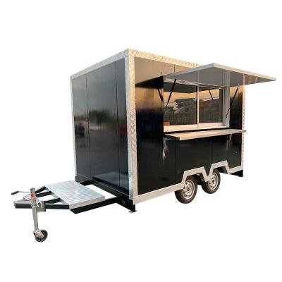 China Mobile food cart trailer food vegetable processing plant concession trailers grill food truck for sale for sale