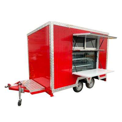 China Mobile vegetable processing factory wholesale price fast food trailer food cart trailers grill food truck for sale for sale