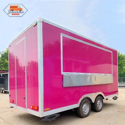 China Mobile vegetable processing plant fast food kiosk ice cream beer bar hot dog kitchen trailer food cart pizza coffee truck for sale for sale