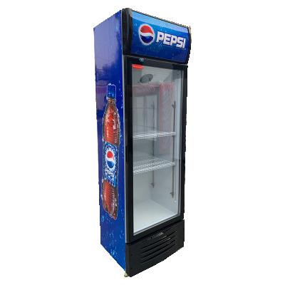 China Single-temperature home glass door refrigerator mini beer coolers fan wine cooling fridges for sale