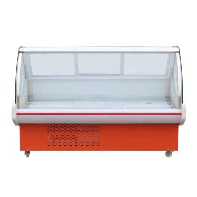 Chine Commercial Single-temperature Sliding Case Glass Door Meat Storage Fridge Food Display Refrigerator Dry Aged Deli Meat Fridge à vendre