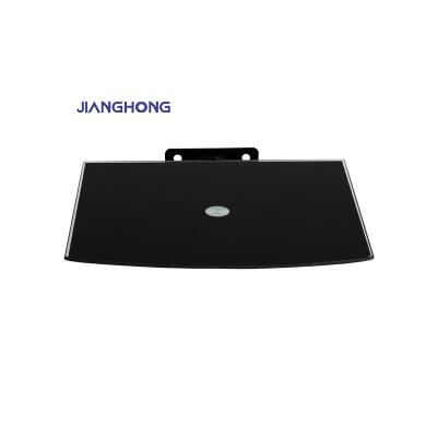 China Professional decorative set top box glass wall bracket dvd shelf lcd tv bracket decorative wall mount for sale