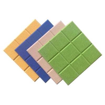 China Highly Effective Acoustic Polyester Fiber Panel Soundproofing PET Sound Absorption Acoustic Panel for sale