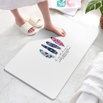 China Sustainable Innovative Products Diatomite Bath Mat Quick Drying Bath Mat for sale