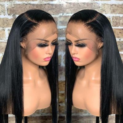 China Silky Straight Cheap Bone Human Hair HD Wave Lace Front Wigs Vendor Lace Closure Peruvian Virgin Hair Extensions Wigs For Black Women for sale