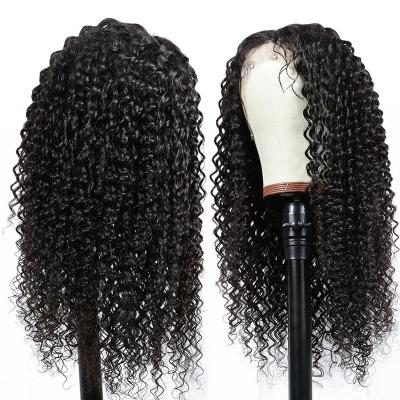 China Wholesale Hd Deep Wave Lace Frontal Wig Deep Wave Closure Raw Indian Virgin Hair Pre Plucked Full Lace Front Wig For Black Women for sale