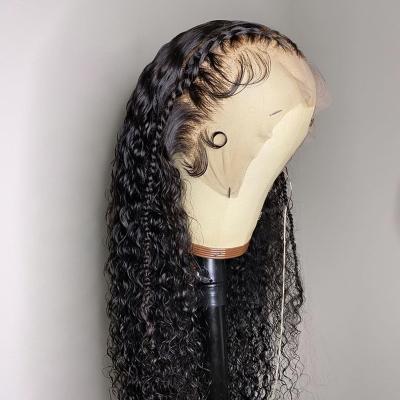 China Afro HD 360 Lace Frontal Wig Vendors Kinky Curly Virgin Virgin Hair Raw Indian Hair Full Lace Front Color Women Human Hair Wigs For for sale