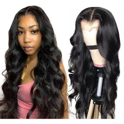 China Cheap Glueless Hd Lace Front Wig For Black Women Brazilian Afro Virgin Hair Full Body Wave Body Wave Full Lace Frontal Wig Brazilian Seller for sale