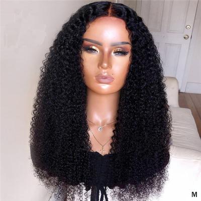 China Hd Curly Human Hair Full Lace Frontal Indian Raw Indian Curly Kinky Curly Human Hair Hd Full Lace Front Wig Vendors For Black Women for sale