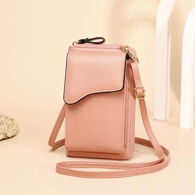 China High Quality Purse Wallet Hot Selling Leather Cross Small - Body Cell Phone Bag Coin Purse For Women for sale