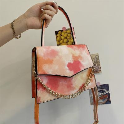 중국 2021 High Quality Pu Leather Purse Fashion Designer Chains Latest Women's PU Leather Purse and Handbags 판매용