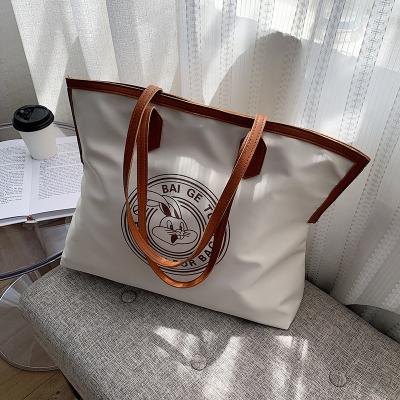 China Other 2022 Large Capacity Canvas Tote Bag Fashion Causal Shoulder Bag Woman Handbags for sale