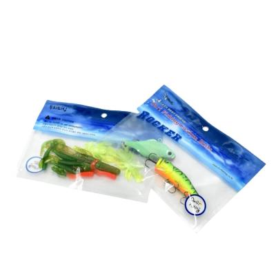 China Moisture Proof Custom Printed PVA Biodegradable Plastic Water Soluble Small Bait Ziplock Bags With Window for sale