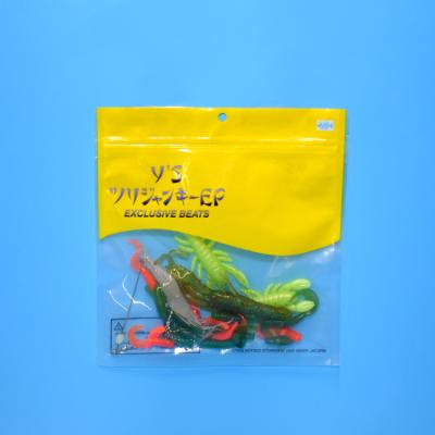 China Recyclable Custom Printed Three Sides Sealed Bag Hot Sale Exclusive Baits Baits Packaging Bag for sale