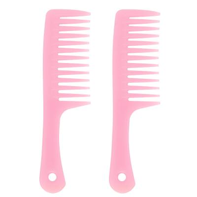 China Hair Dye Plastic Personal Magic Custom Logo Barber Salon Comb Wide Tooth Detangling for sale