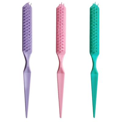 China Custom logo hot sale factory price professional good quality plastic hair brush detangling handle remover brush common comb long for sale