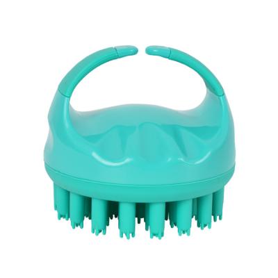 China Latest Design Wonderful Multicolor Round Hair Scalp Massage Shampoo Silicone Brush Waterproof for sale