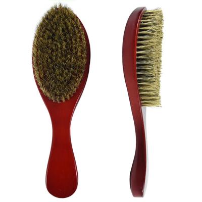 China 100 boars private label beard brush men waterproof eco 360 wave wooden bristle hair brush for sale