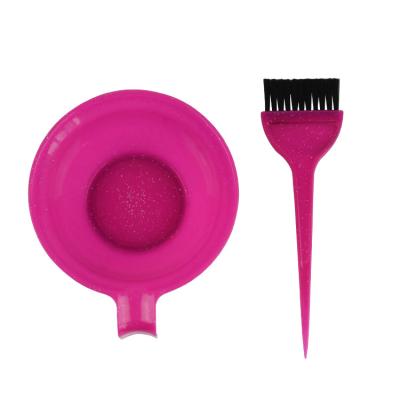 China Beauty Cushion 3 PK Hot Pink Hair Dye Hair Dye Kit Set with Tint Bowl, Dye Brush for sale