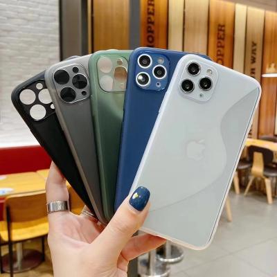 China Soft Shockproof Matt TPU Protective Case For Iphone 11 pro Max Cheap Mobile Phone Case For Samsung A33 A53 For Xiaomi Note 11S for sale