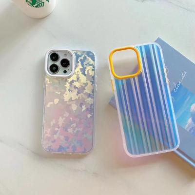 China Shockproof Blue Light IMD Phone Case For Iphone 13 pro Max Various Pattern Luxury Shiny 12 11 Camera Contrast Color Cover Cases for sale